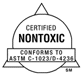 Certified Nontoxic, Conforms to ASTM C-1023/D-4236