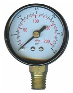 Pressure Gauge 0 - 30 psi